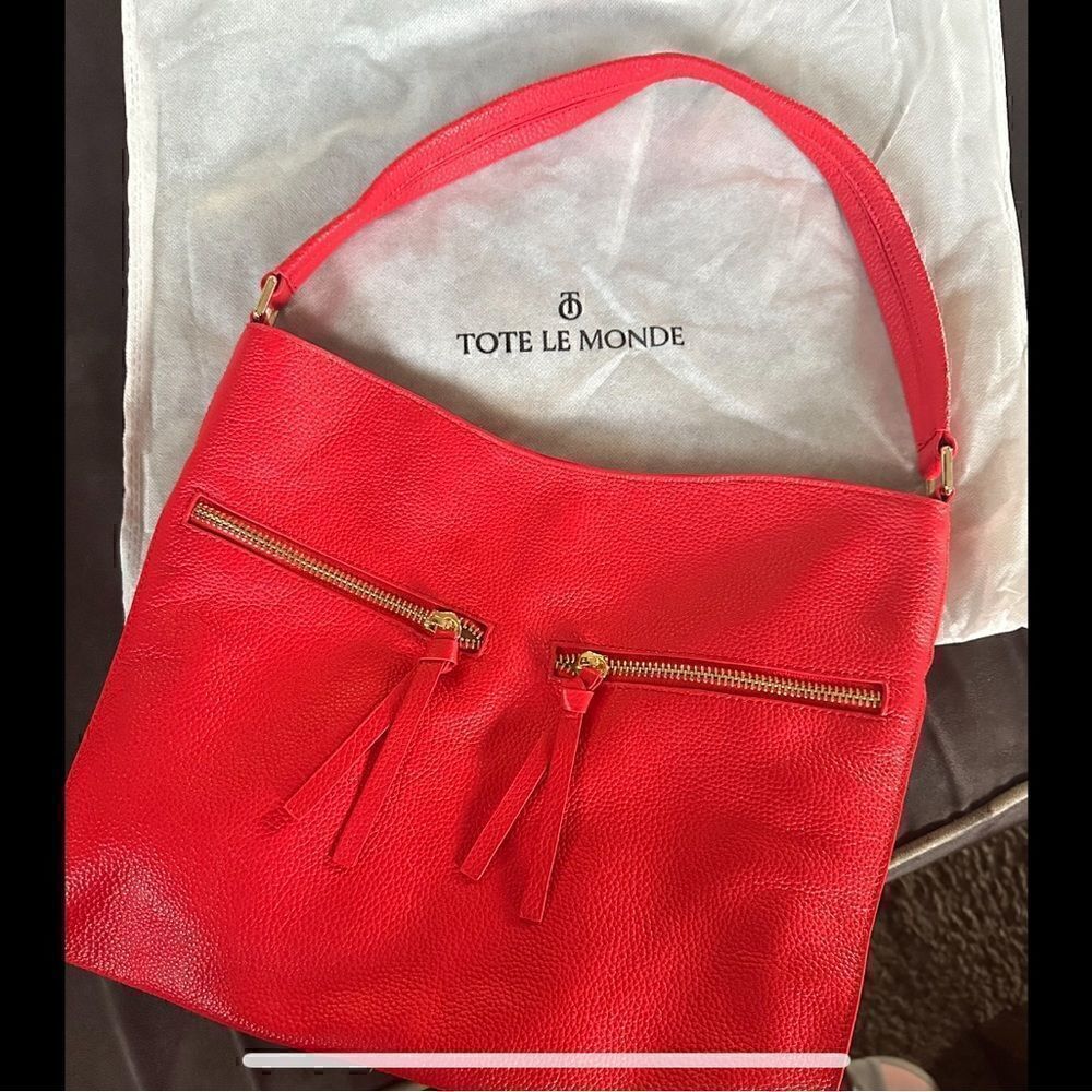 TOTE LE MONDE - The GENEVA TOTE. Spacious pocketbook can be used as a clutch.